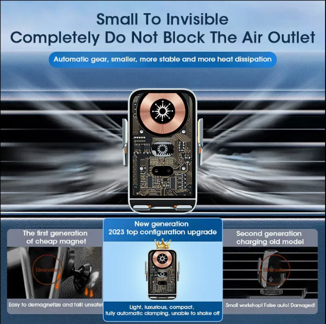 C10 Wireless Charger – Fast Charging Car Mount