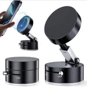 Magnetic Suction Cup Phone Mount with 360° Rotation